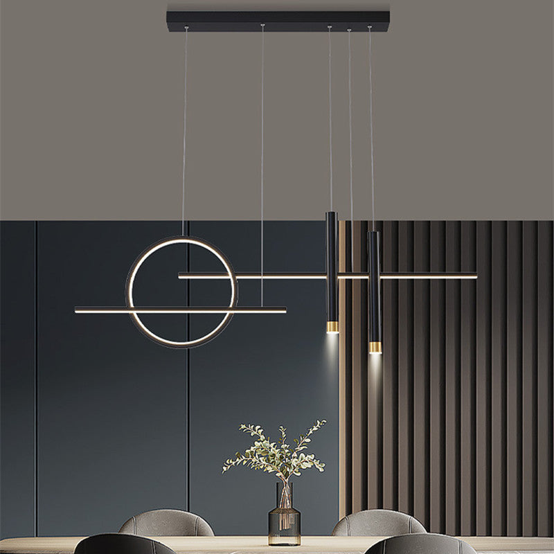 Madina Design LED Hanglamp Metaal/Silicone Zwart/Goud Slaap/Eet/Woonkamer