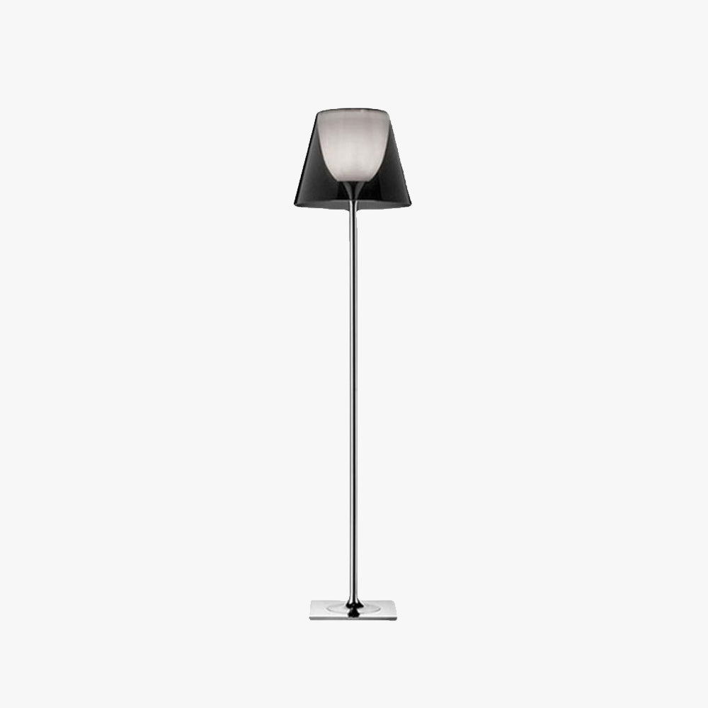 Eryn Moderne Koepel Staande Lamp Zwart/Grijs Metaal Slaapkamer