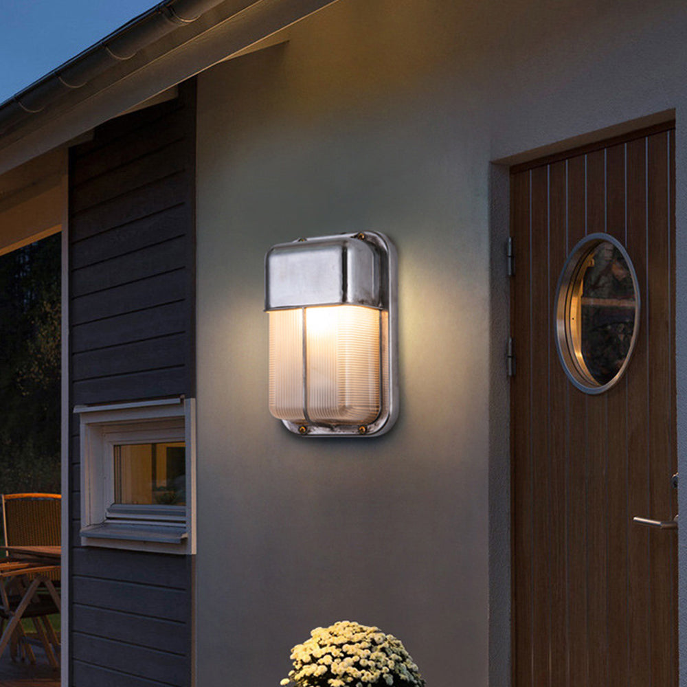 Orr Moderne Design LED Wandlamp Geometrisch  Metaal/Glas Zilver Buiten Binnenplaats/Omheining/Balkon
