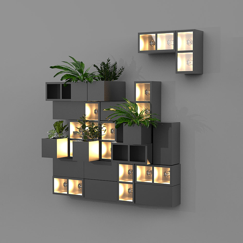 Orr Moderne Design Vierkant LED Wandlamp Metaal Zwart Buiten