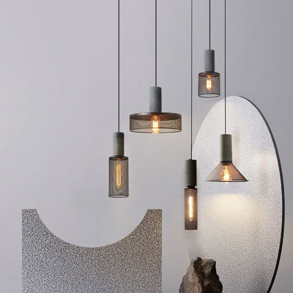 Zaid Industriële Design Cilindervormige Hanglamp Cement/Metaal/Steen Eetkamer/Bar