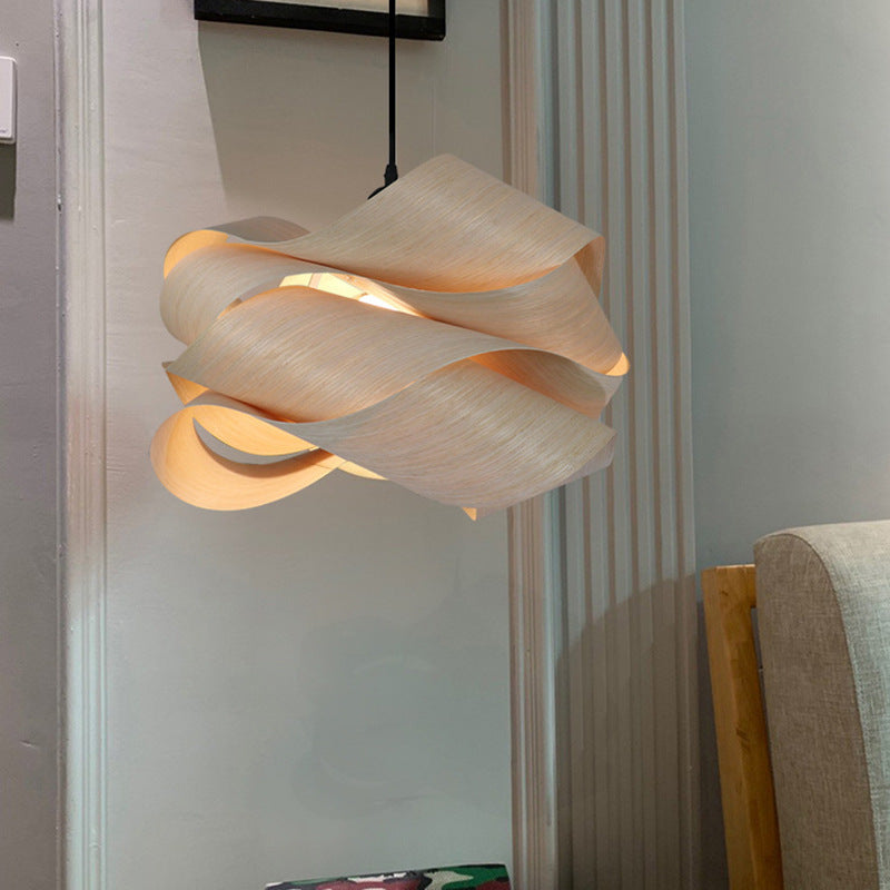 Muto Moderne LED Hanglamp Hout Woonkamer Slaapkamer