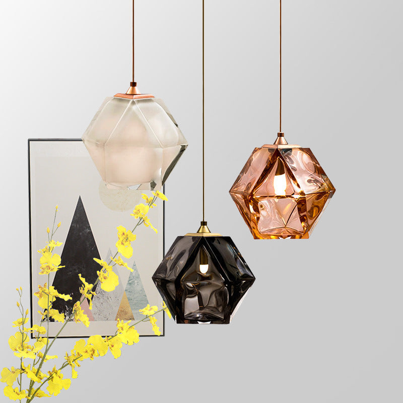 Hailie Polyhedron LED Hanglamp Metaal Glas Slaapkamer Eetkamer