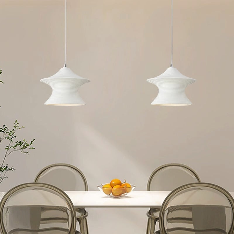 Hailie Minimalistisch Art Hanglampen Hars Wit/Beige Slaapkamer/Studiezaal