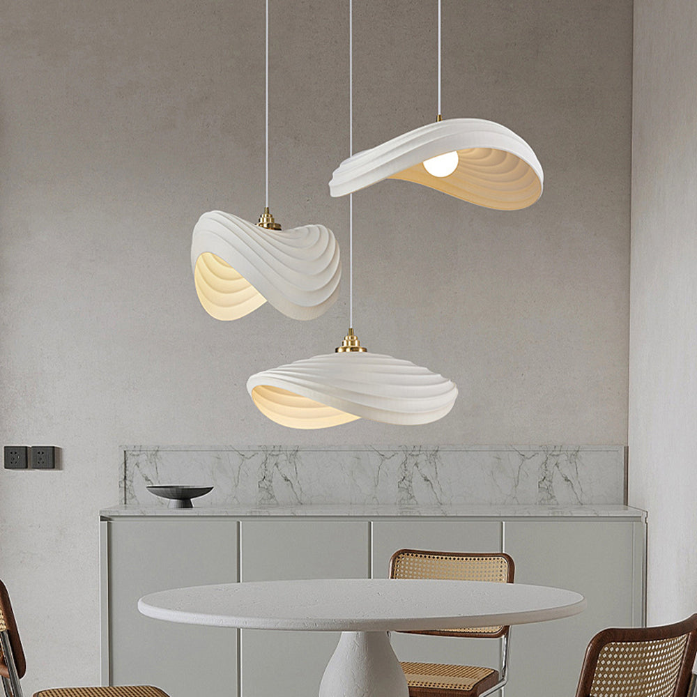 Renée Moderne LED Hanglamp Metaal/Stof Wit/Beige/Groen Slaapkamer