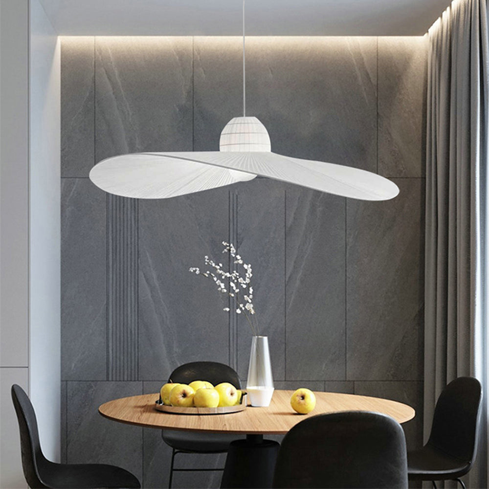 Renée Moderne LED Hanglamp Metaal/Stof Wit/Zwart Slaap/Woon/Eetkamer