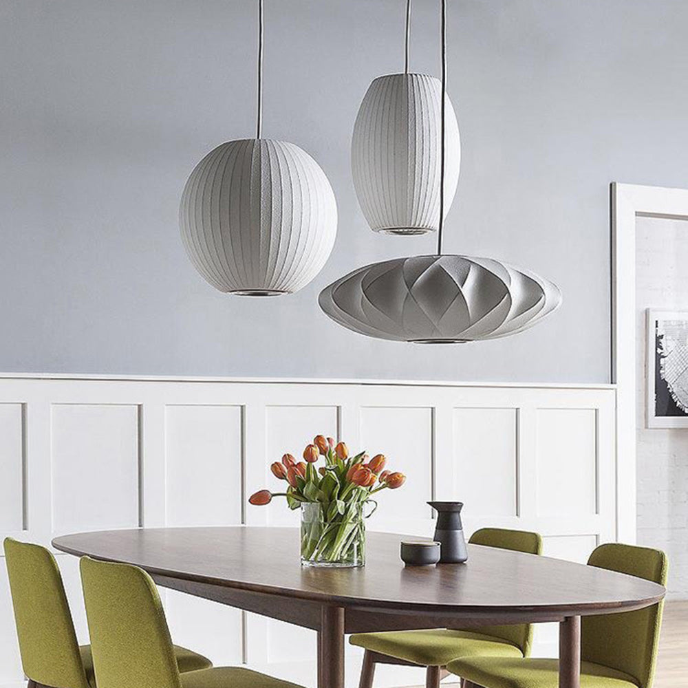 Renée Moderne LED Hanglamp Metaal/Kunstzijde Wit Slaap/Woon/Eetkamer