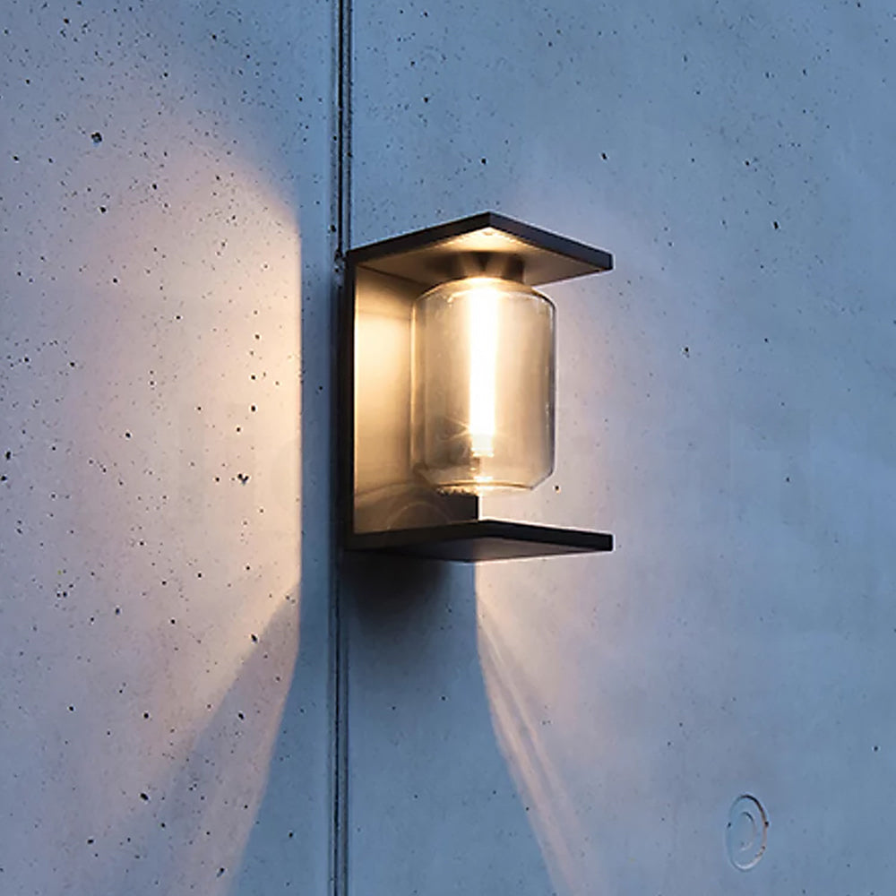 Orr Moderne Design LED Buitenlamp Metaal Glas Zwart Grijs Buiten