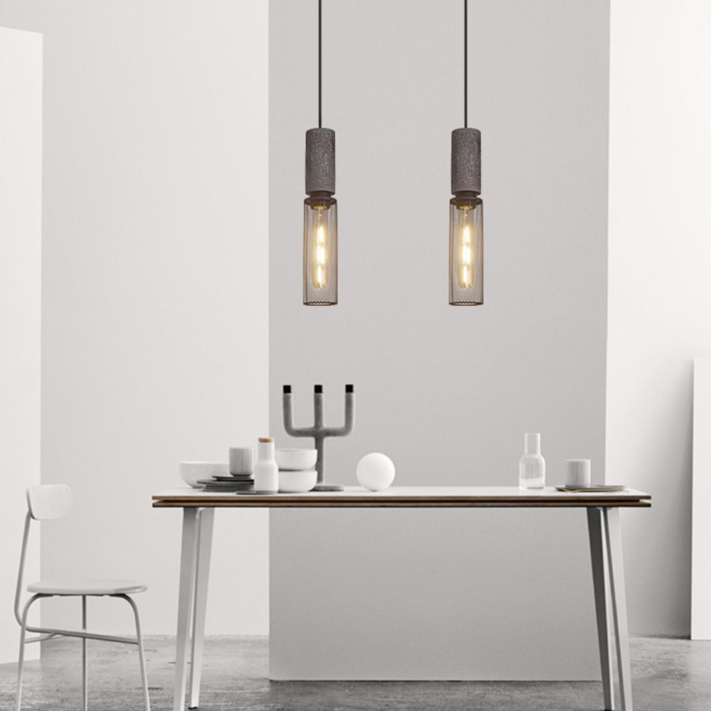 Zaid Industriële Design Cilindervormige Hanglamp Cement/Metaal/Steen Eetkamer/Bar