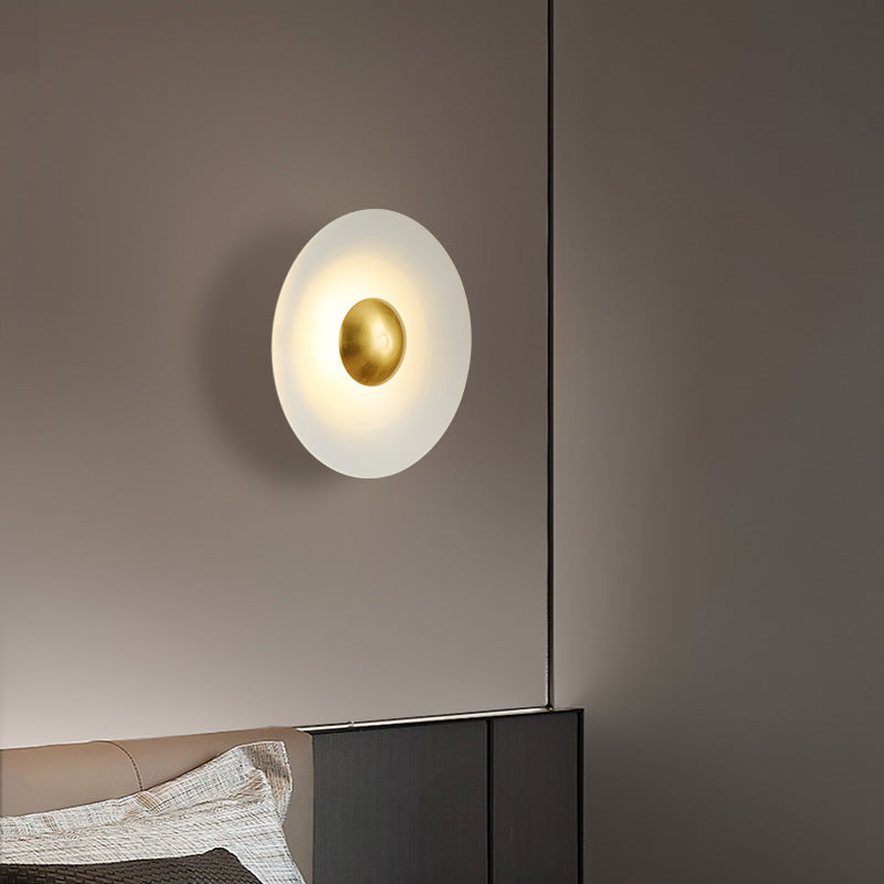 Morandi Minimalistisch Plaat LED Binnen Wandlampen Metaal Hotel Slaapkamer