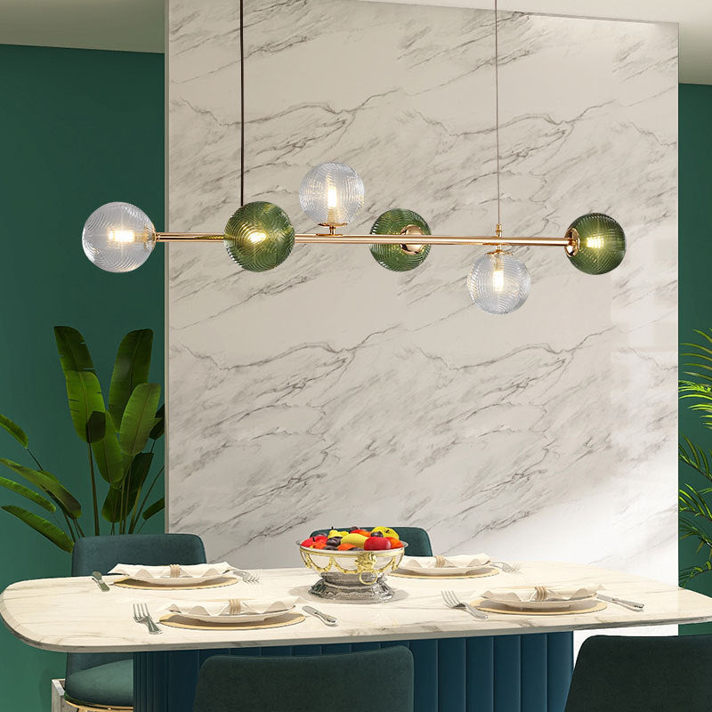 Valentina Moderne LED Hanglamp Metaal Glas Woon Eetkamer