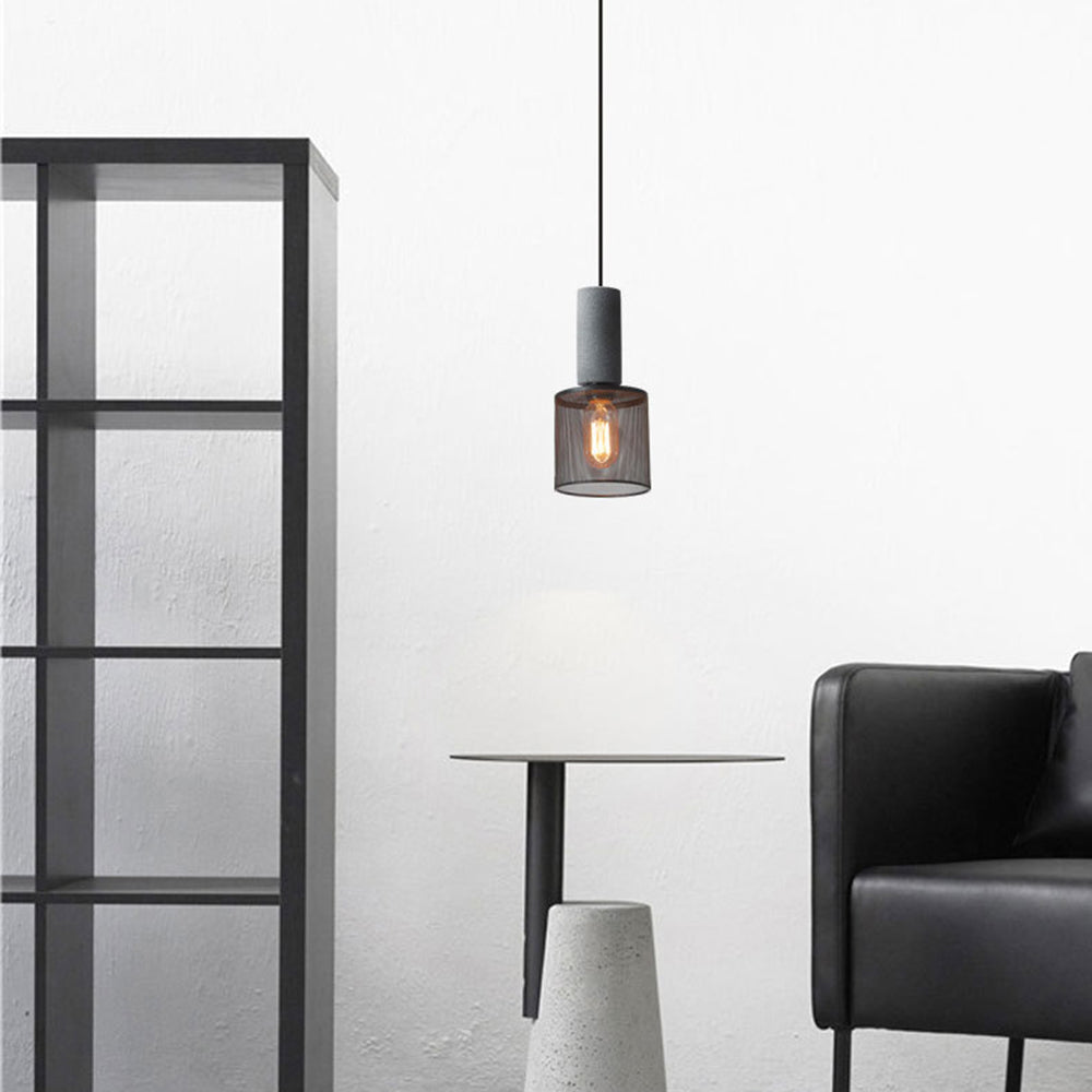 Zaid Industriële Design Cilindervormige Hanglamp Cement/Metaal/Steen Eetkamer/Bar