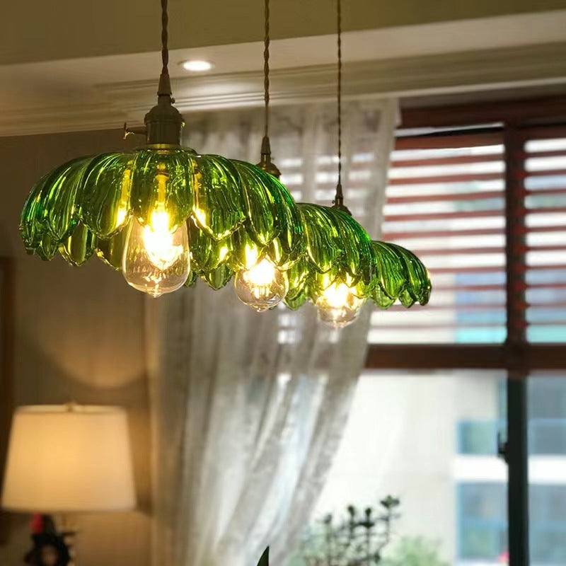 Hailie Retro LED Hanglampen Kleurrijk Metaal/Glas Bloem Eetkamer