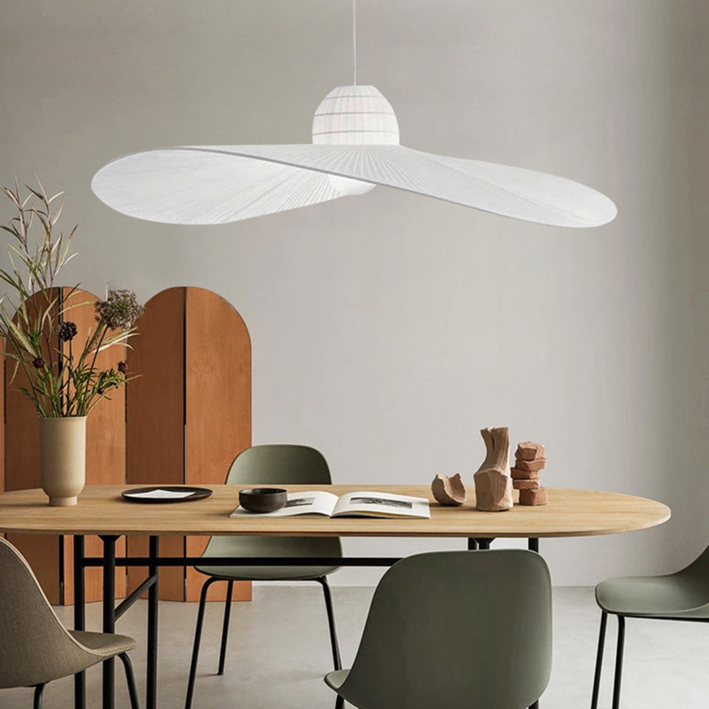 Renée Moderne LED Hanglamp Metaal/Stof Wit/Zwart Slaap/Woon/Eetkamer