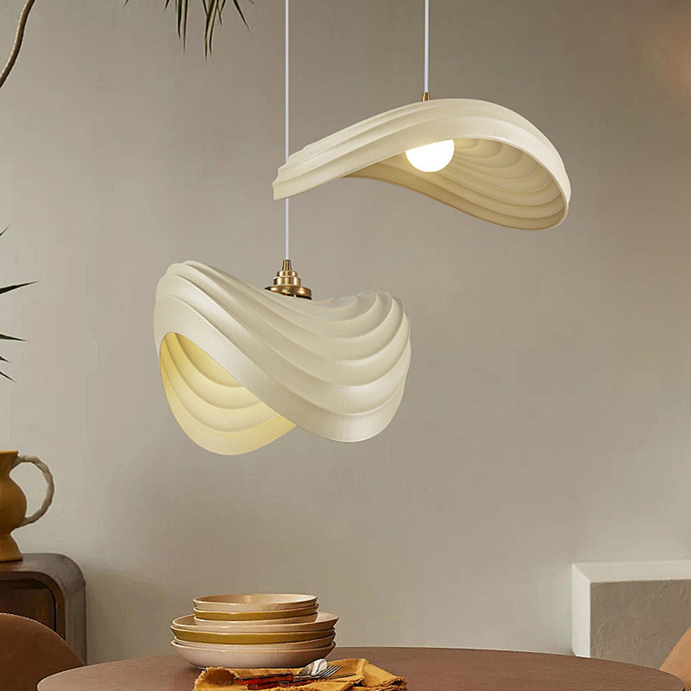 Renée Moderne LED Hanglamp Metaal/Stof Wit/Beige/Groen Slaapkamer