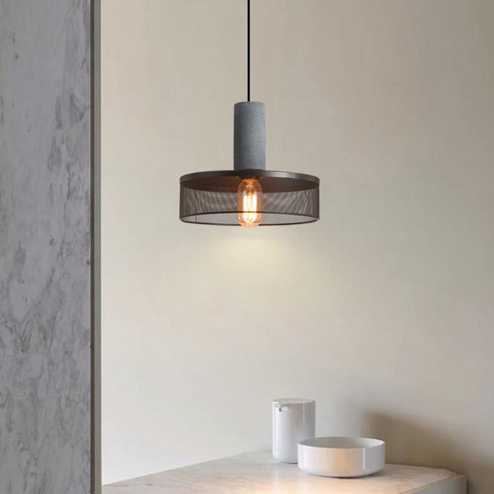 Zaid Industriële Design Cilindervormige Hanglamp Cement/Metaal/Steen Eetkamer/Bar