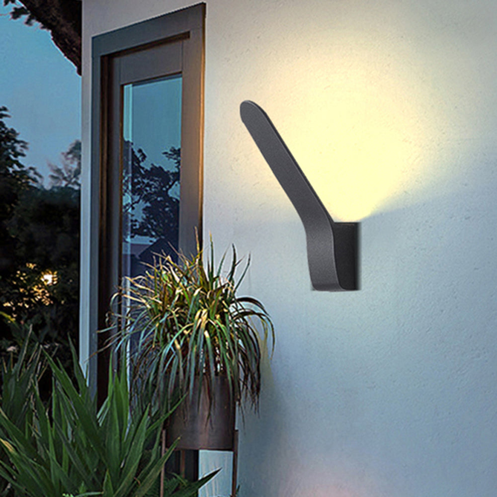 Orr Moderne Design LED Wandlamp Metaal Glas Zwart Buiten