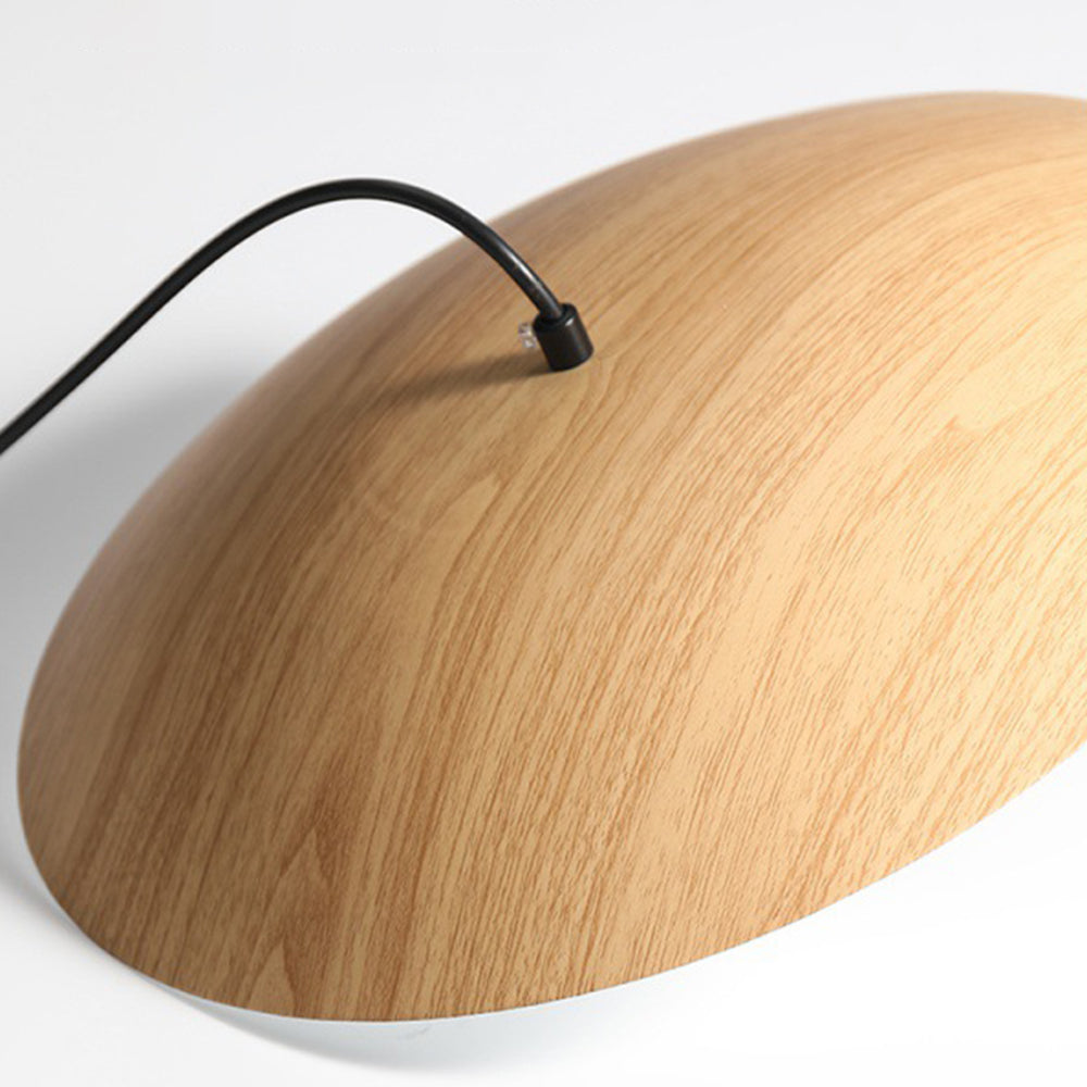 Carins Moderne Frisbee LED Hanglamp Metaal Hout/Bruin Slaap/Woon/Eetkamer