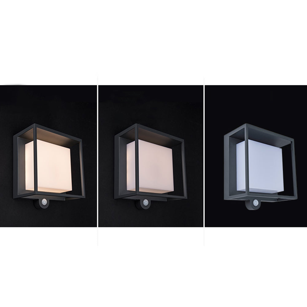 Orr Modern Design Kleine Wandlamp Wit Zwart Solar Sensor Buiten