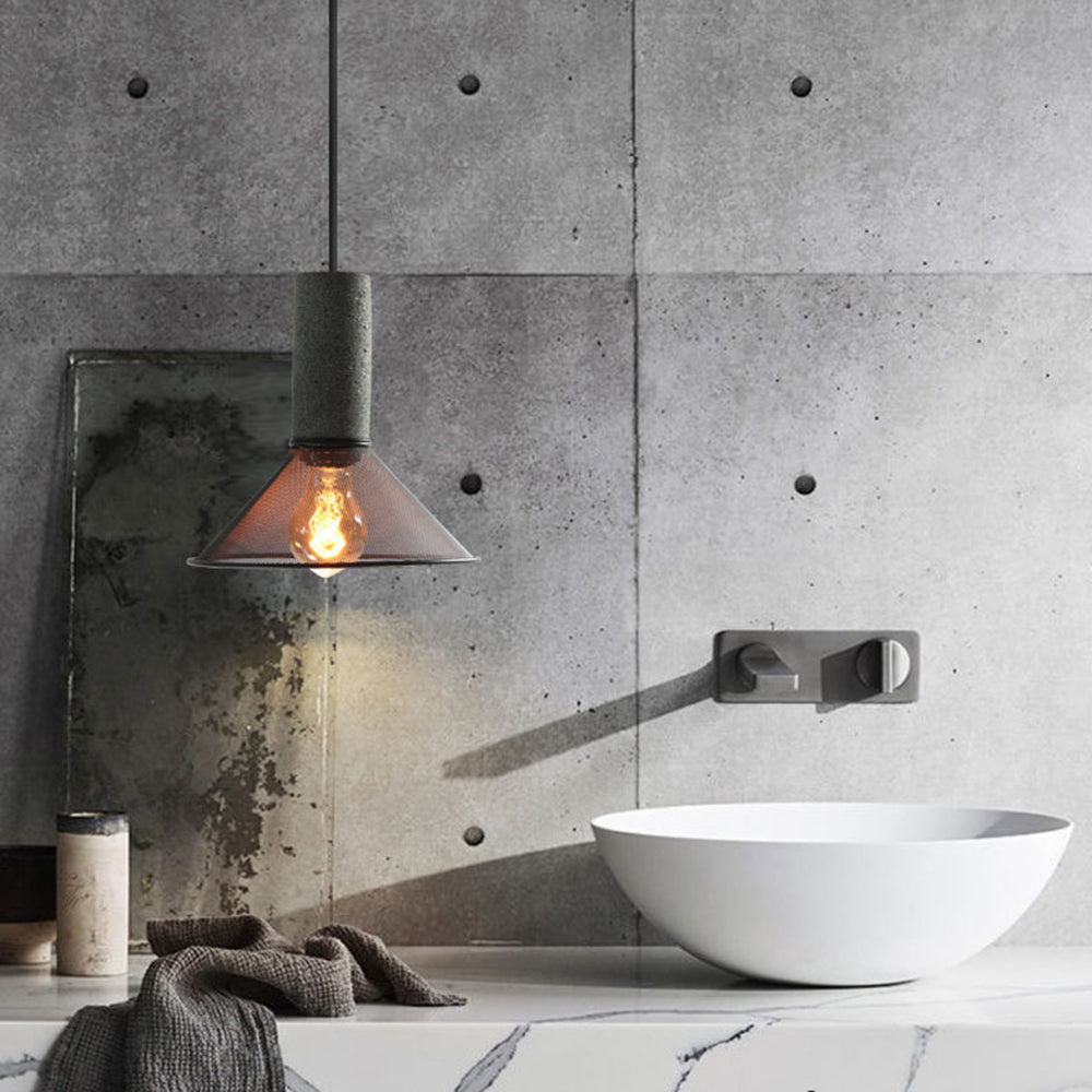 Zaid Industriële Design Cilindervormige Hanglamp Cement/Metaal/Steen Eetkamer/Bar