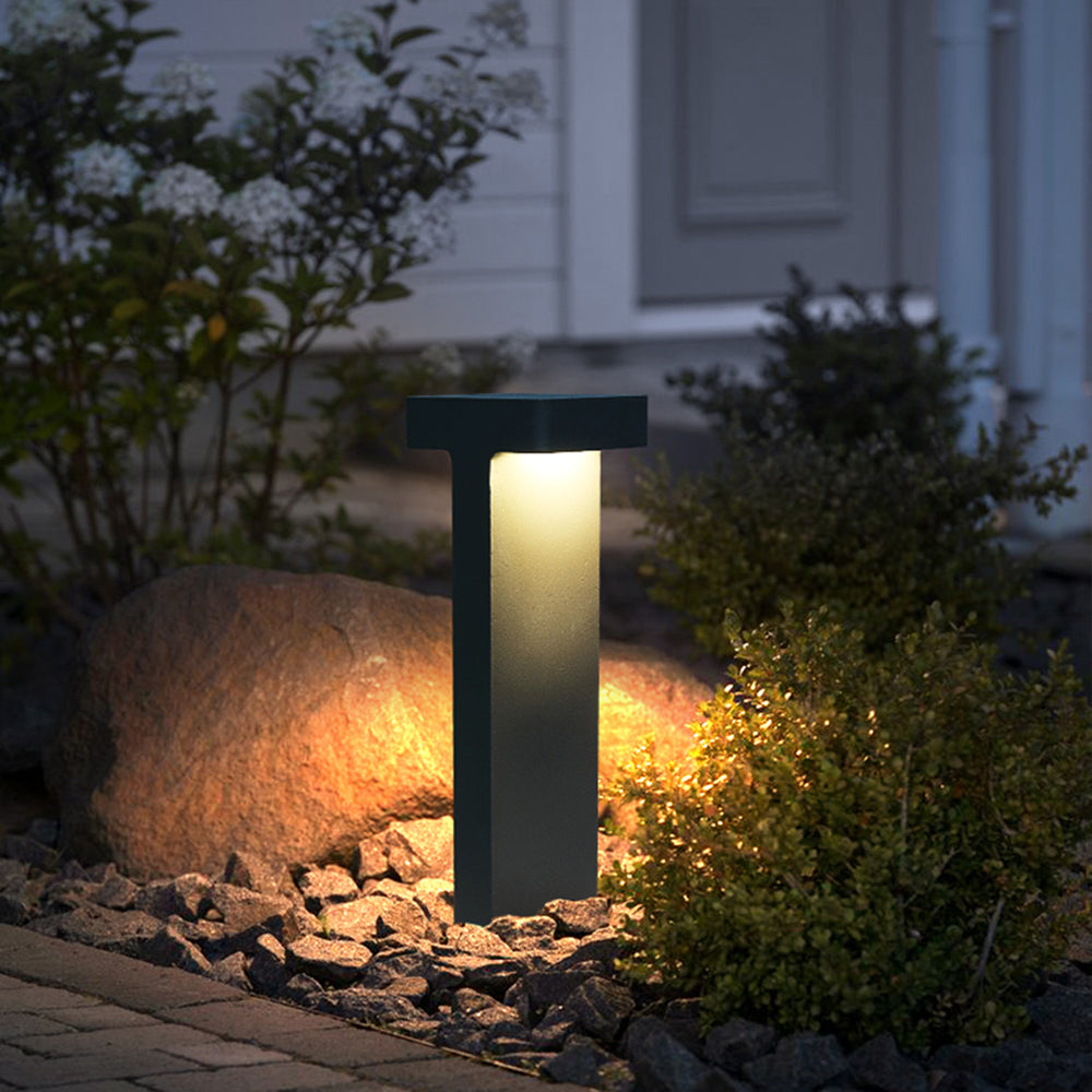 Pena Moderne LED Buitenlamp Zwart/Grijs Metaal/Glas Tuin