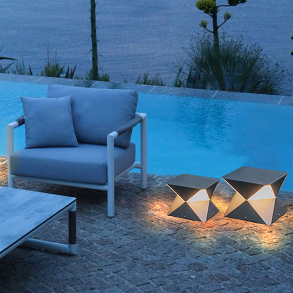Orr Moderne Design LED Buitenlamp Metaal Glas Zwart Buiten
