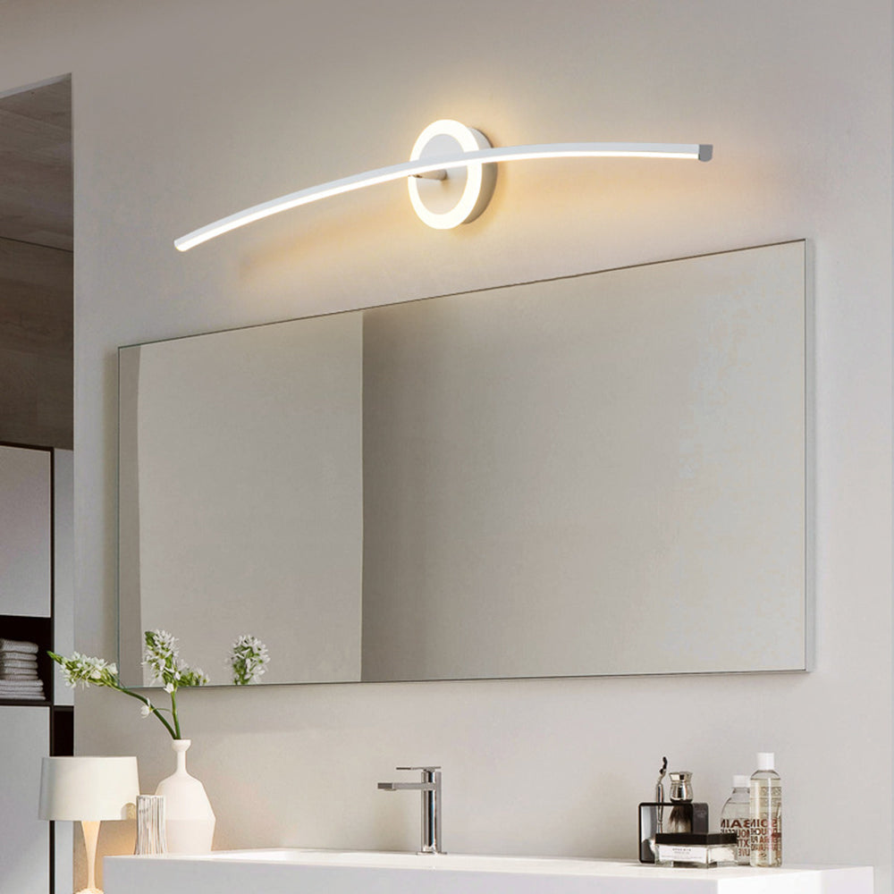 Leigh Moderne Lineair/Ronde LED Wandlamp Metaal/Silicone Wit Slaap/Woon/Eetkamer