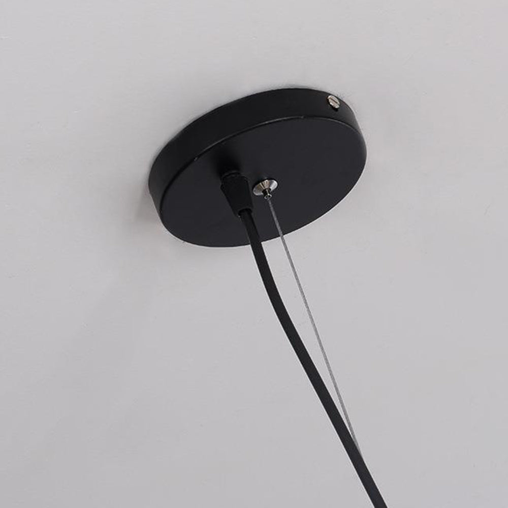 Renée Moderne LED Hanglamp Metaal/Kunstzijde Wit/Zwart Slaap/Woon/Eetkamer