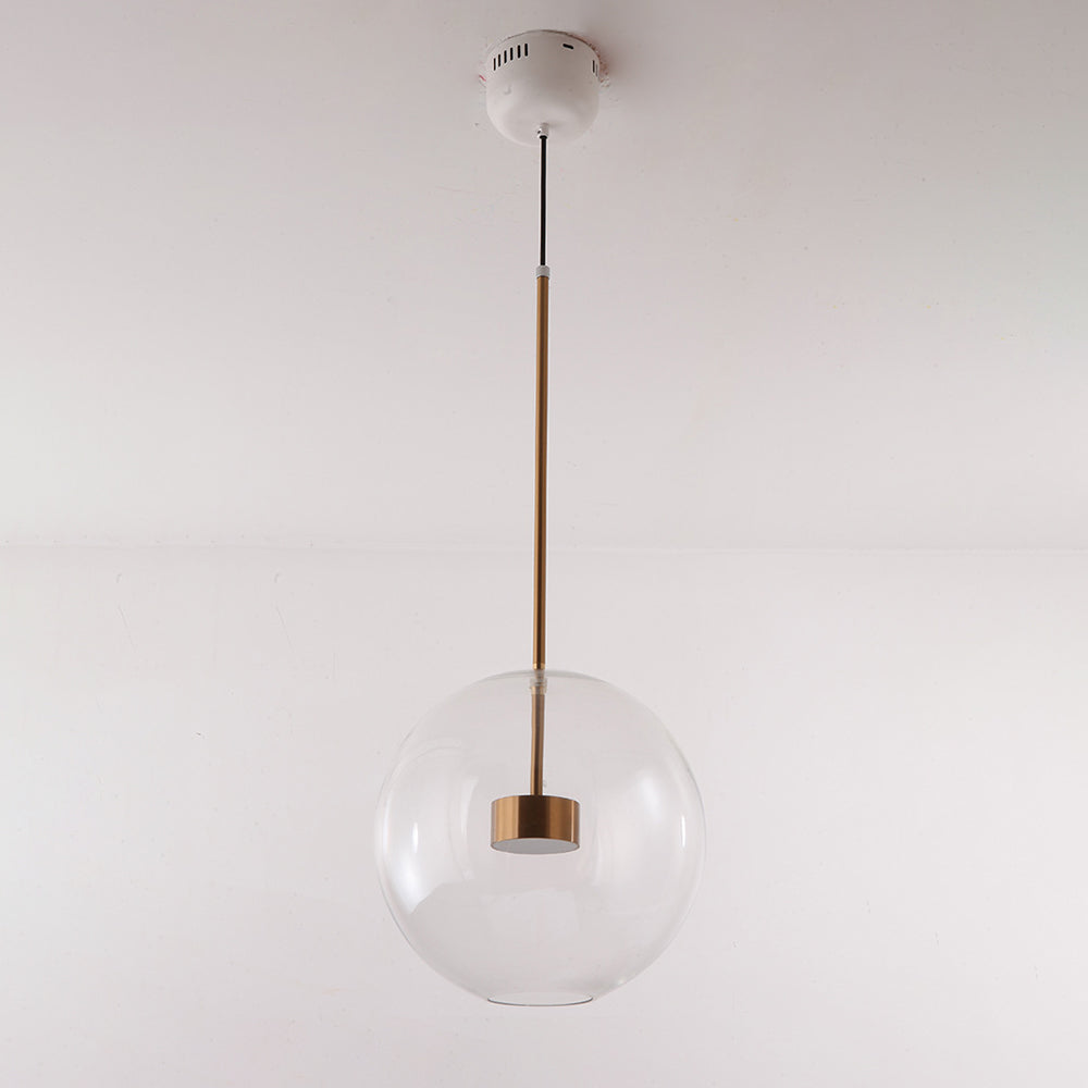 Hailie Moderne Bol LED Hanglamp Metaal/Glas Goud/Transparant Slaap/Woon/Eetkamer