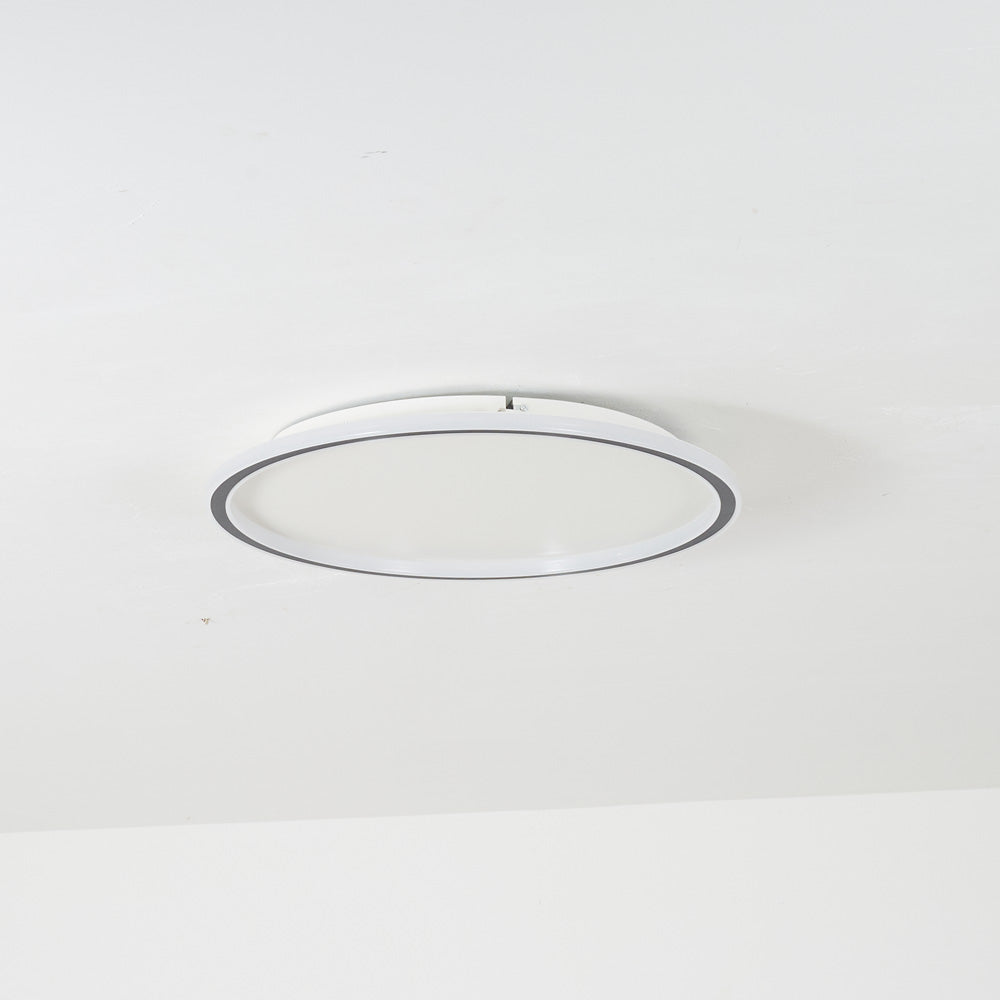 Quinn Moderne Ronde LED Plafondlamp Metaal/Acryl Zwart/Wit Slaap/Eet/Woonkamer