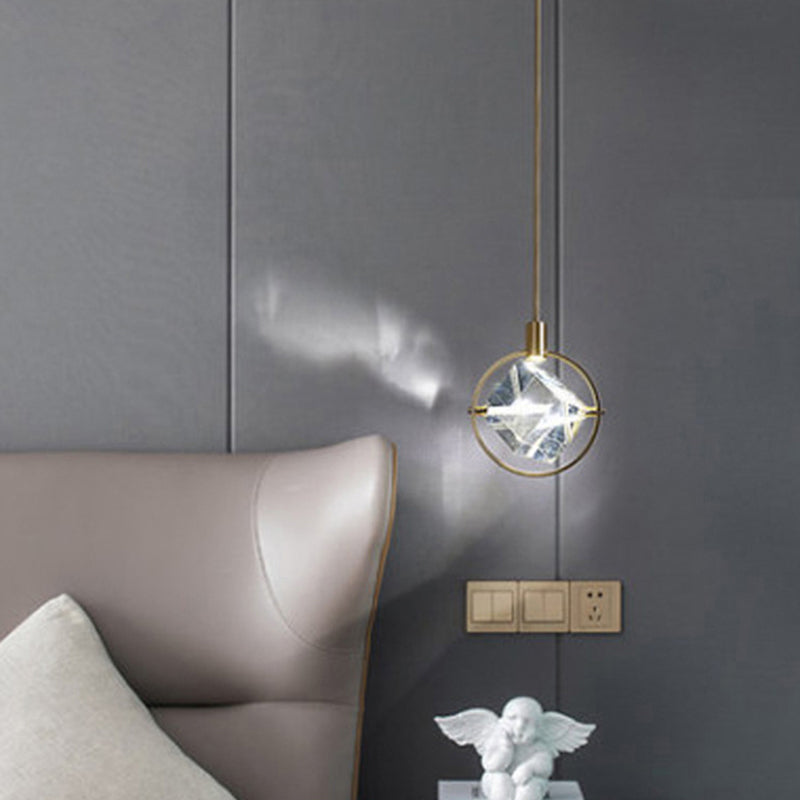 Kristy Moderne Luxe Geometrie Hanglamp Goud Metaal/Kristall Woon/Slaap/Eetkamer