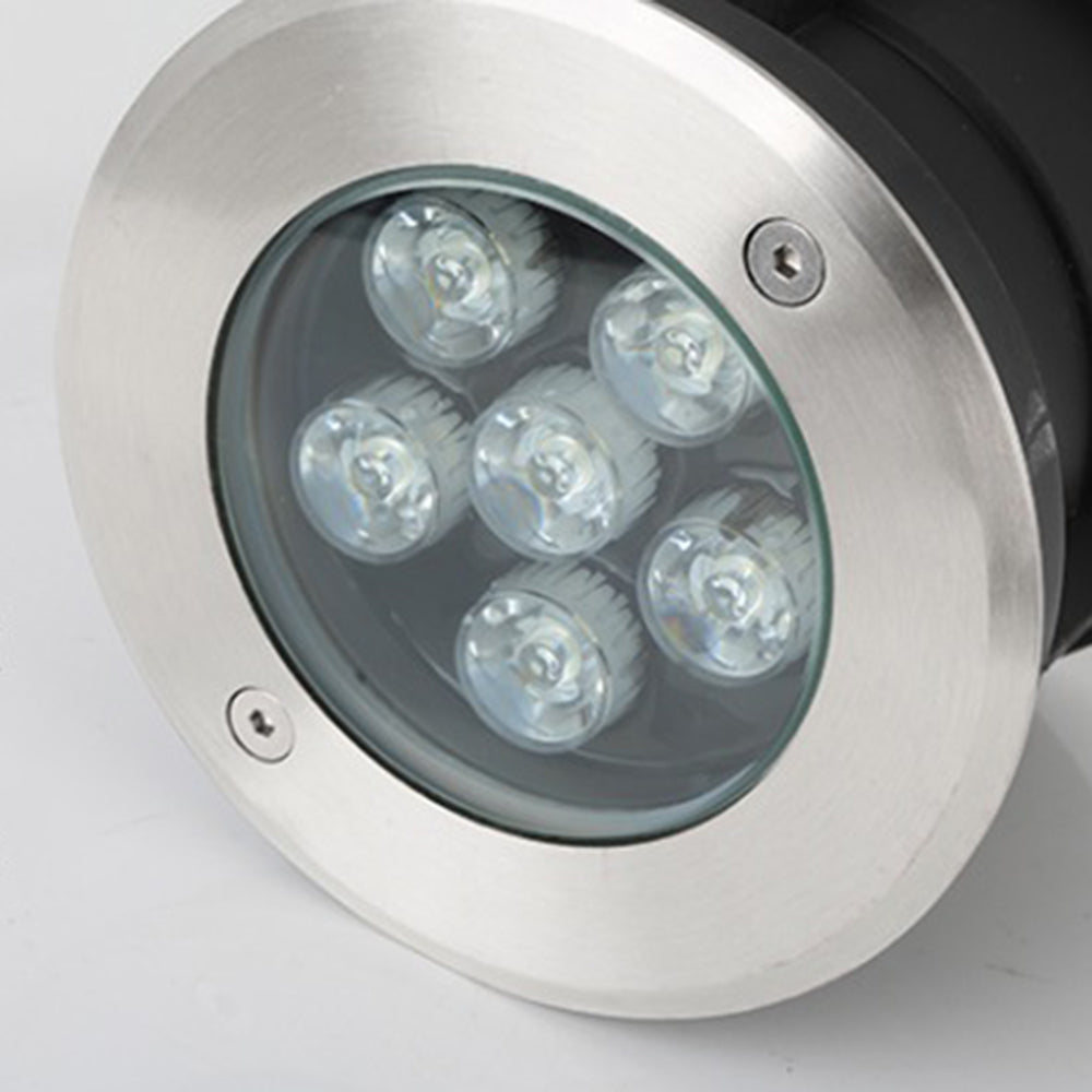 Orr Moderne Ronde LED Buitenlamp Zwart/Zilver Metaal Tuin Hal