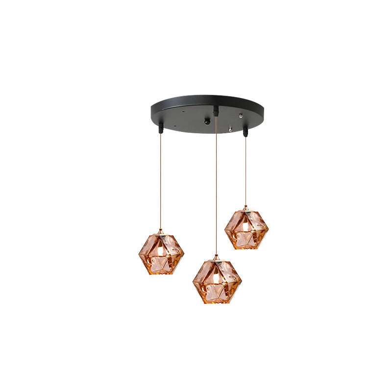 Hailie Polyhedron LED Hanglamp Metaal Glas Slaapkamer Eetkamer