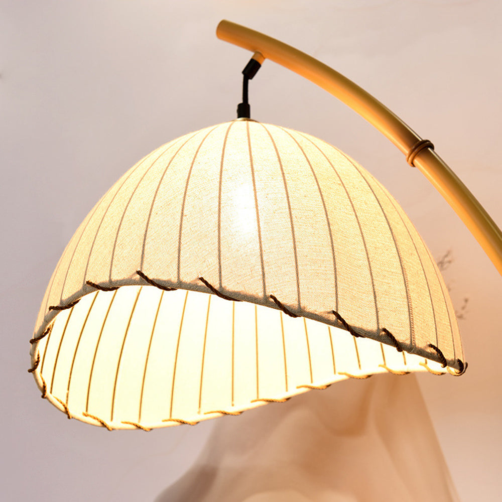 Ozawa Design Bamboe LED Vloerlamp Metaal/Stof Slaap/Woon/Eetkamer