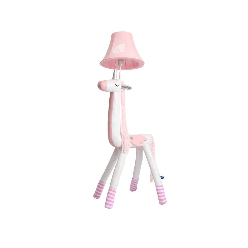 Minori Design Eenhoorn LED Vloerlamp Metaal/Doek Roze Slaap/Woon/Kinderkamer