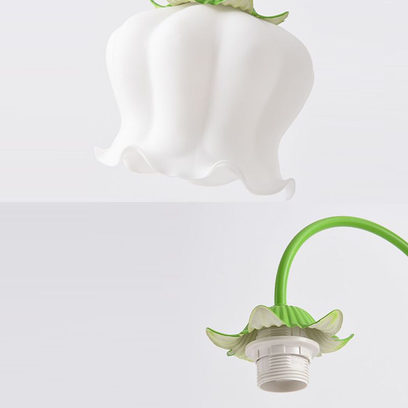 Lily Design Lelietjevandalen LED Vloerlamp Metaal/Glas Wit/Groen Slaap/Woon/Kinderkamer