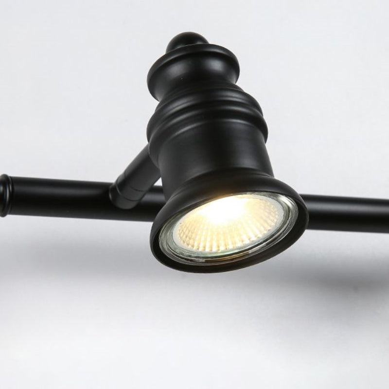 Alessio Modern Industriele LED Wandlamp Zwart Metaal Bad/Woon/Slaapkamer Binnen