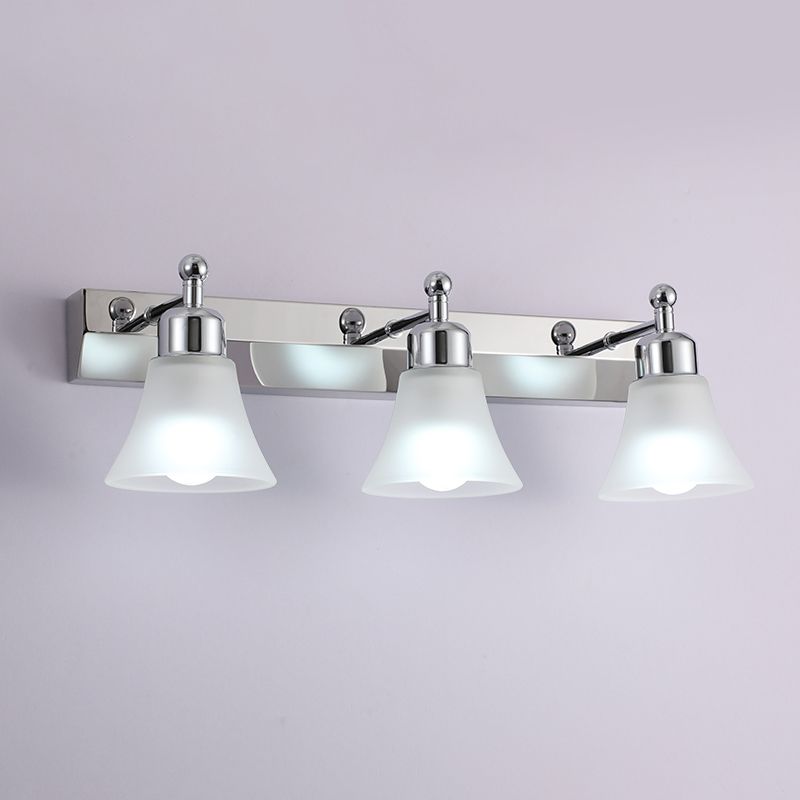 Leigh Design Bloem LED Wandlamp Metaal/Glas Wit/Silver Slaap/Woon/Badkamer