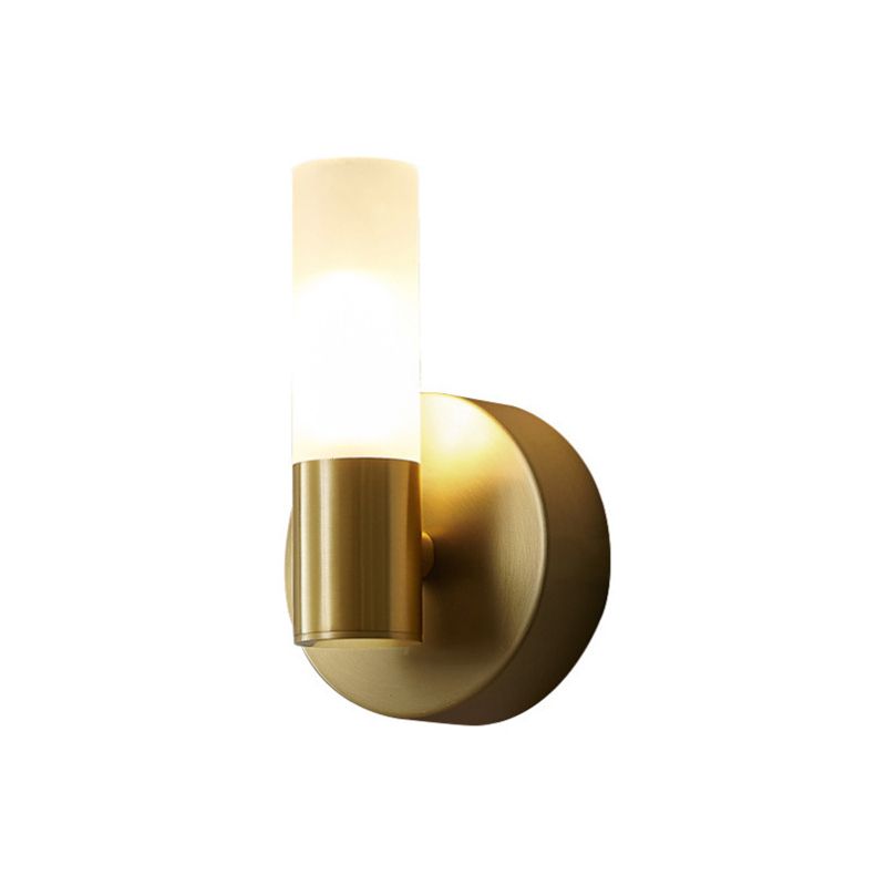 Leigh Moderne Cilinder LED Wandlamp Metaal/Acryl Goud Slaap/Woon/Badkamer