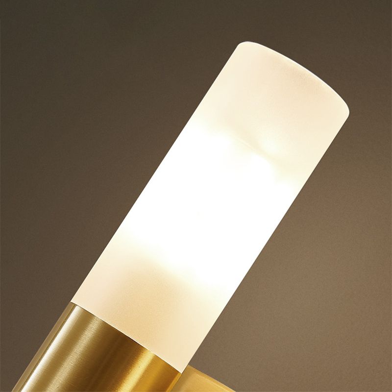 Leigh Moderne Cilinder LED Wandlamp Metaal/Acryl Goud Slaap/Woon/Badkamer