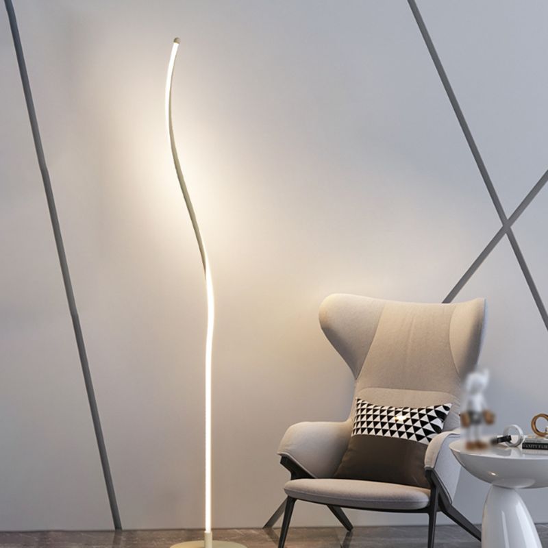 Louise Moderne Design Lineaire Vloerlamp Metalen Acryl Zwart/Wit Slaapkamer/Woonkamer