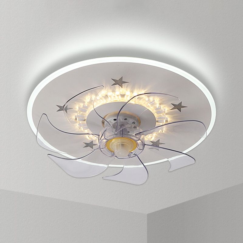 Minori Decoratief Design LED Plafondventilator met Lamp Metaal/Acryl Woonkamer/Eetkamer