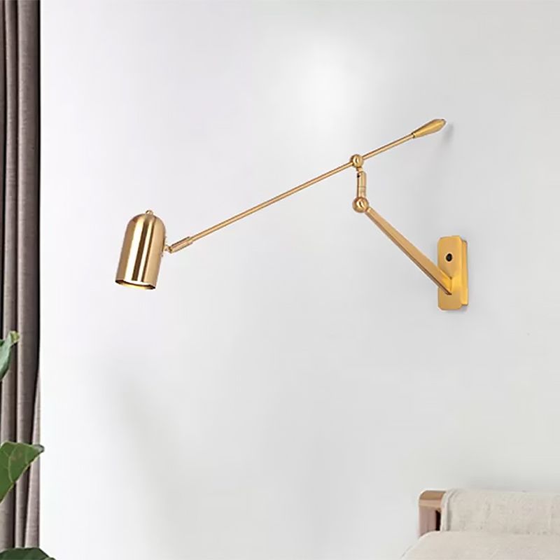 Freja Moderne Wandlamp Cilindrisch Modern/Minimalistisch Metaal Verstelbaar Goud Slaapkamer