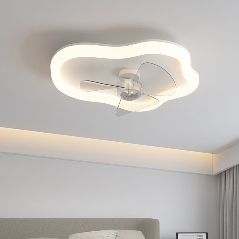 Minori Design Plafondventilator met Lamp Metaal/Acryl Wit Slaap/Woon/Eetkamer