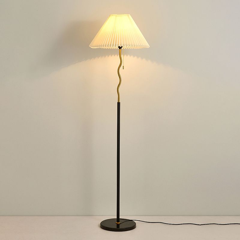 Ozawa Design LED Vloerlamp Metaal/Stof Zwart/Goud/Wit Slaap/Woon/Eetkamer