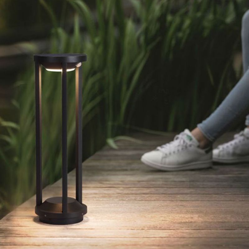 Pena Moderne LED Buitenlamp Zwart Metaal Tuin/Stoeprand/Balkon