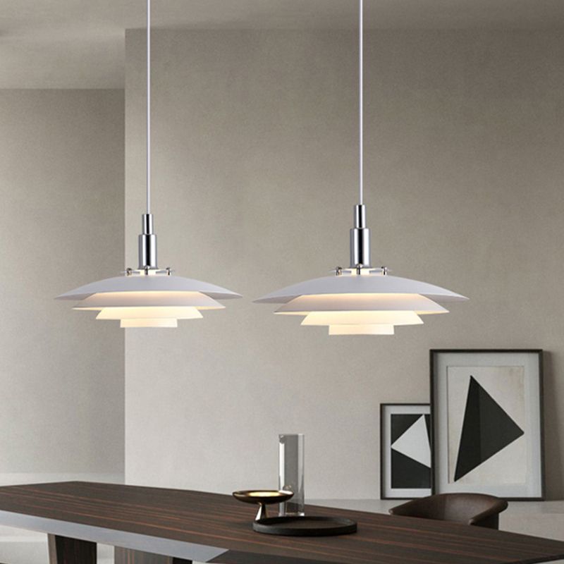 Morandi Moderne LED Hanglamp Zwart/Wit Metaal Eetkamer