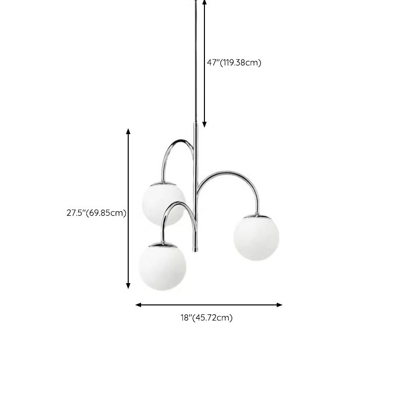 Valentina Moderne LED Vtwonen Hanglamp Wit Metal Eettafel Woonkamer