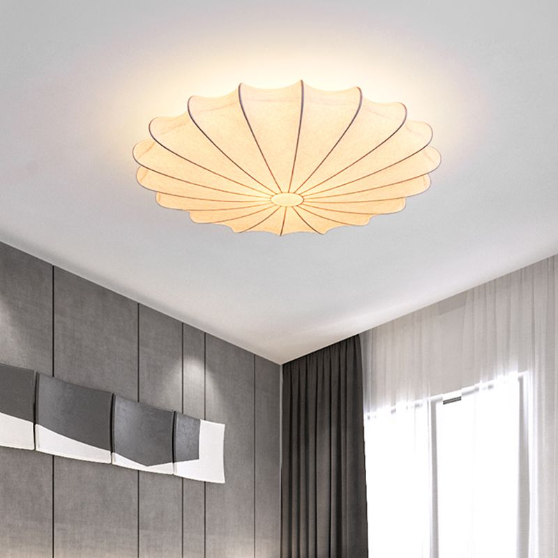 Renée Moderne Design LED Plafondlamp Stof Wit Woonkamer Keuken