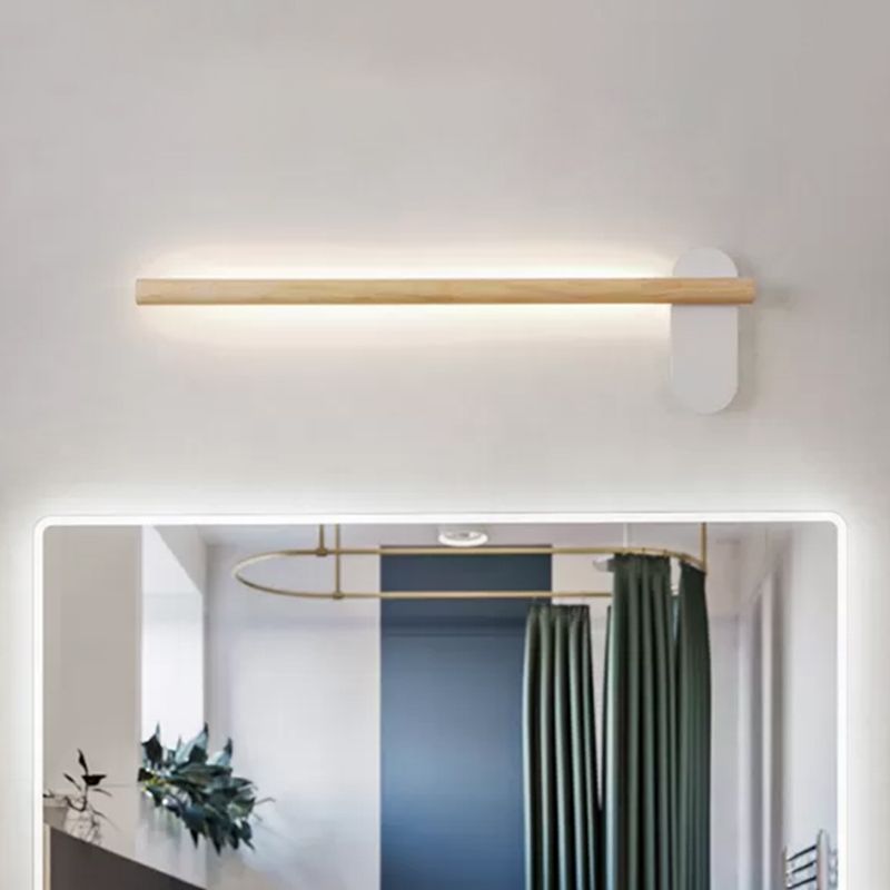 Ozawa Moderne Lineair LED Wandlamp Hout Wit/Hout Slaapkamer/Woonkamer/Eetkamer